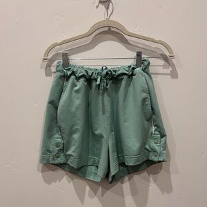 Gymshark High Waist Sage Green Shorts